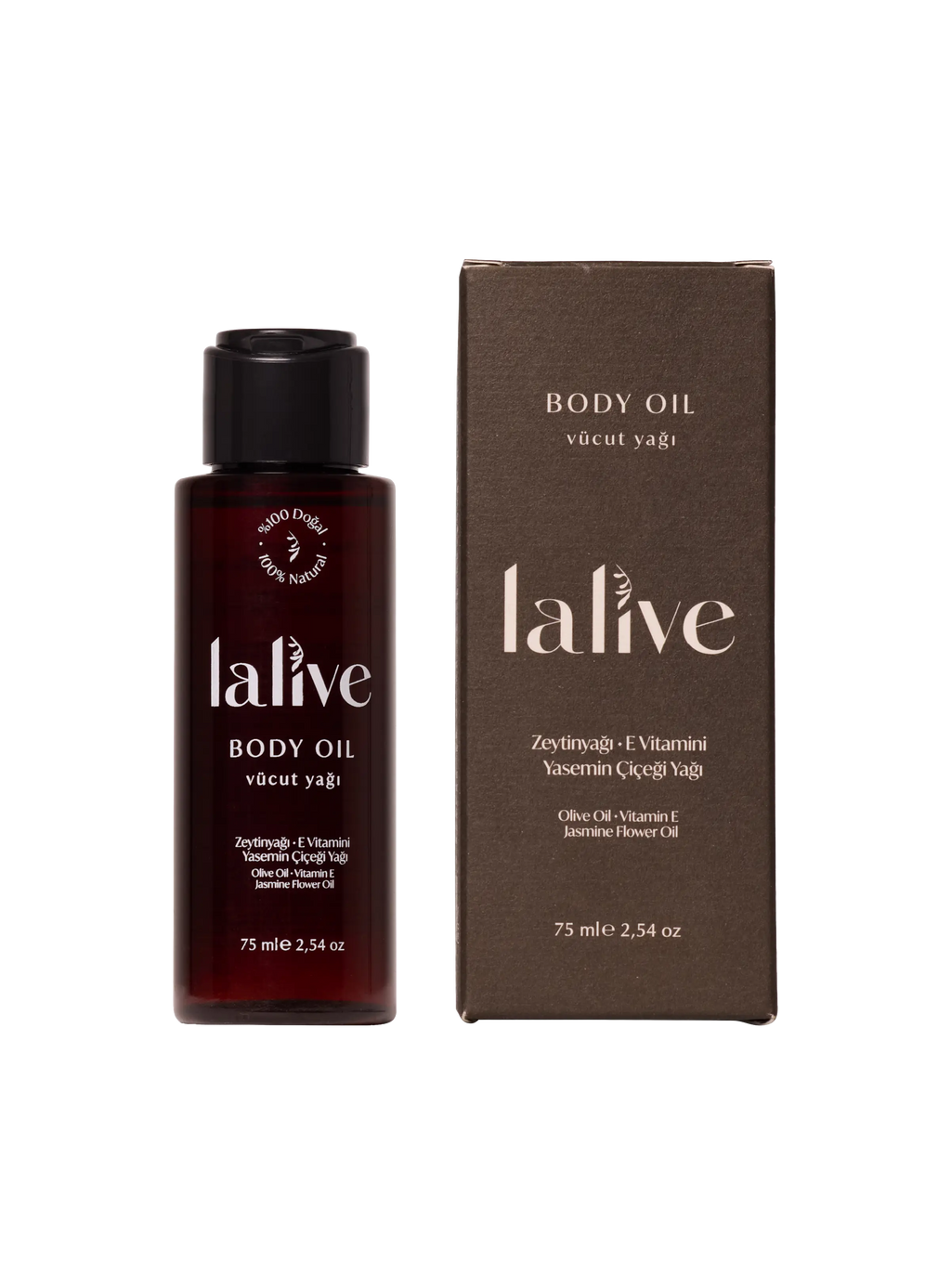 Lalive Seyahat Boy Vücut Bakım Yağı 75 ML