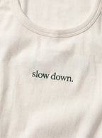 Lalive Slow Down Tank Top - White