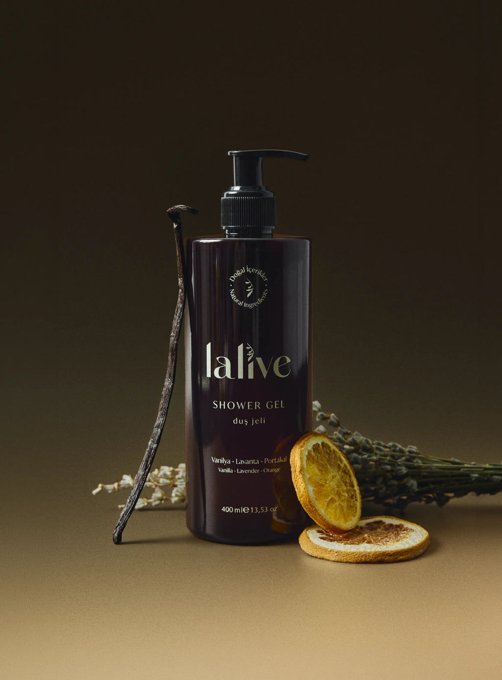 Lalive Natural Shower Gel – Vanilla & Lavender & Orange