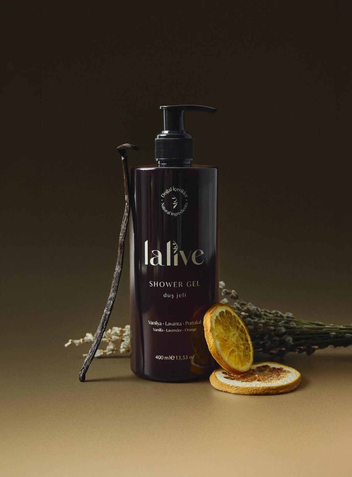 Lalive Natural Shower Gel – Vanilla & Lavender & Orange