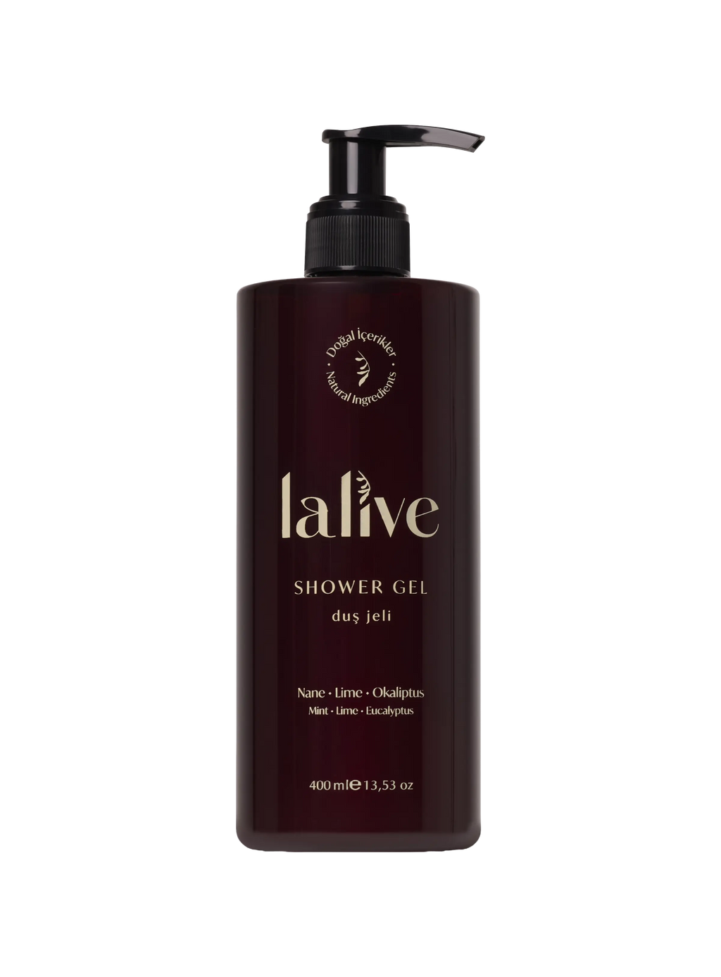 Lalive Doğal Duş Jeli – Lime & Nane & Okaliptüs